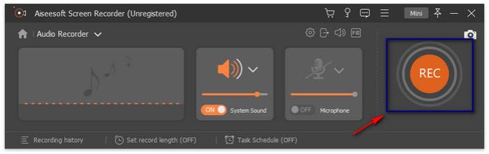 FVC VLC Audio-opname starten