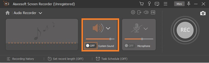 Aplicația Open Recorder MP3