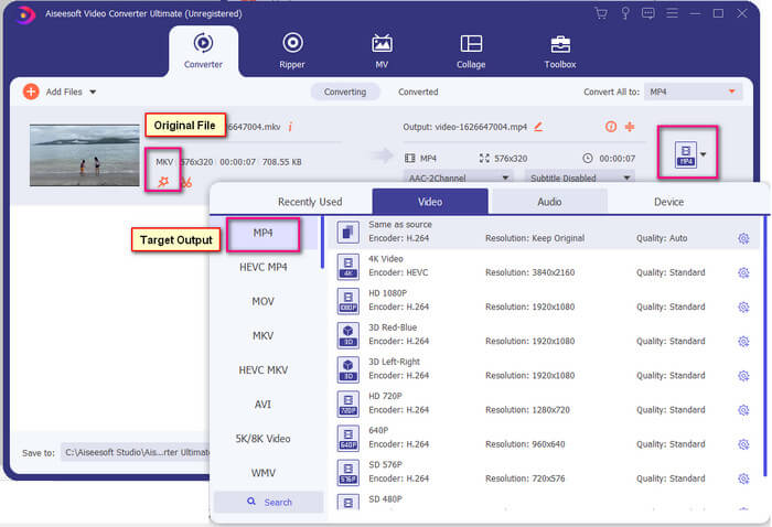 Spela MKV File Add Format