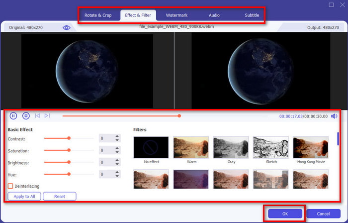 Fare clic sul pulsante bacchetta per modificare