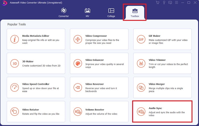 Pronađite Audio Sync