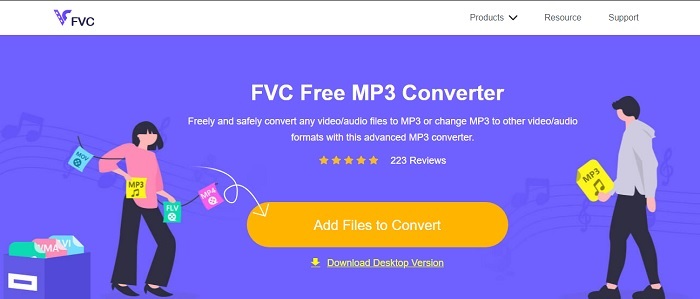 Convertitore MP3 gratuito FVC