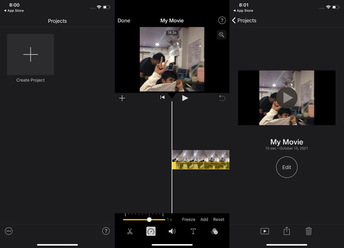 Comment contrôler la vitesse dans Imovie