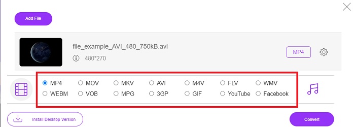 Pilih File AVI Dan Klik Buka