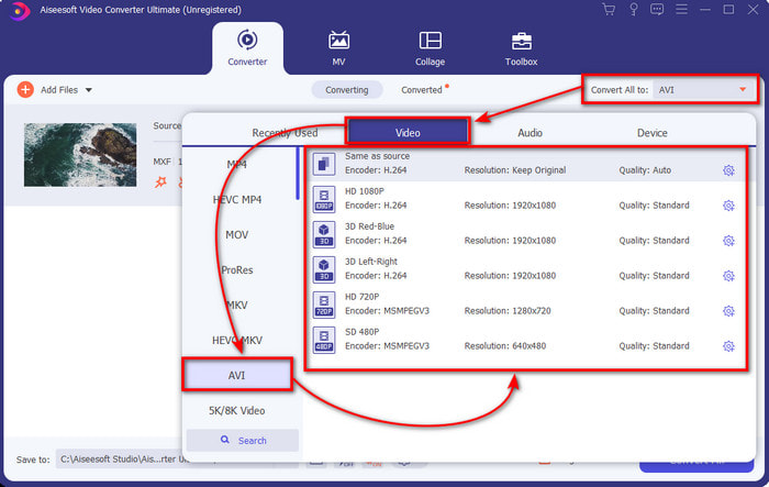 how to convert mxf files