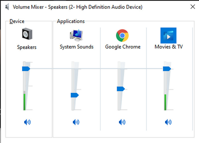 Windows pojačavač glasnoće