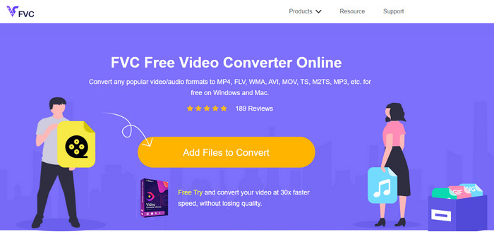 Convertitore video gratuito FVC online