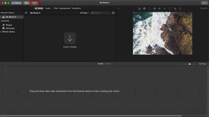 Import pe iMovie