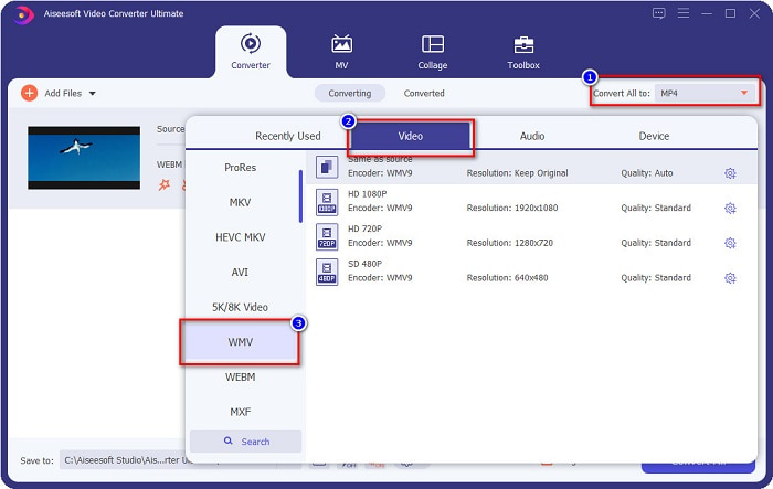 Choose File Format