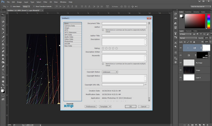 Photoshop 元数据