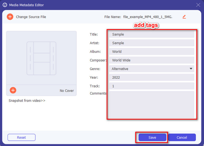 เพิ่มข้อมูล FLV