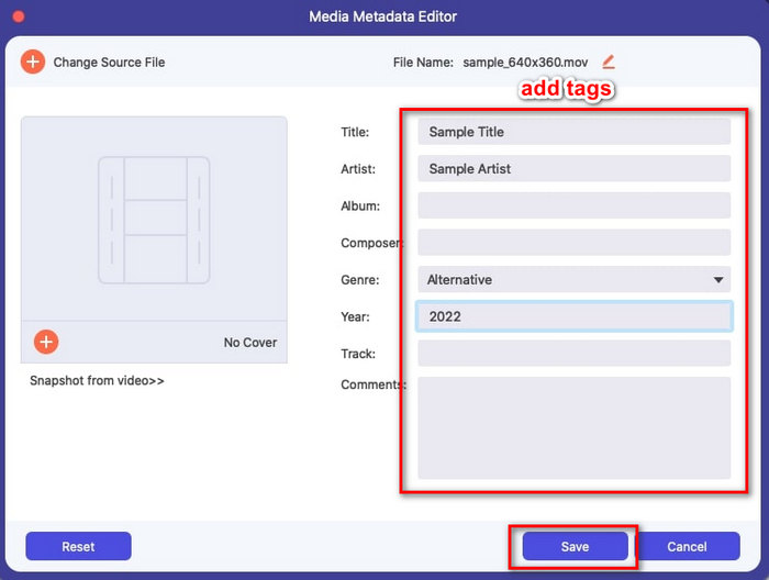 Video metadata