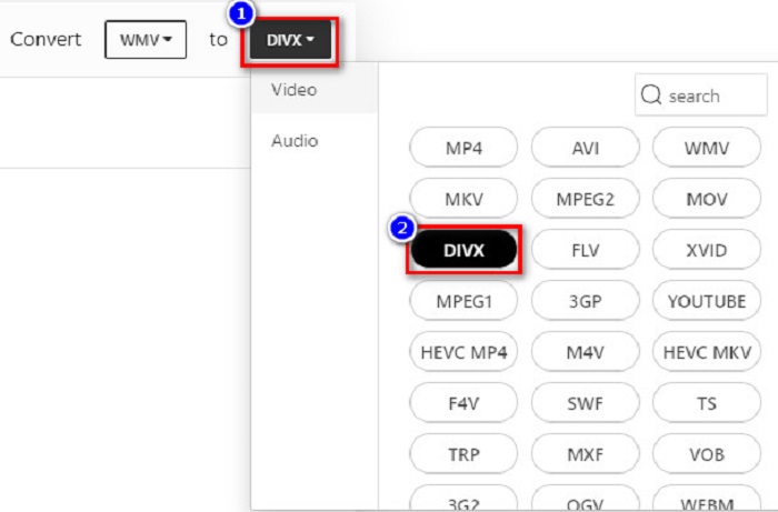 Faceți clic pe Drop Down