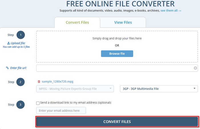 Converti file