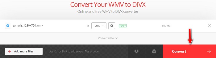 Converti WMV DIVX