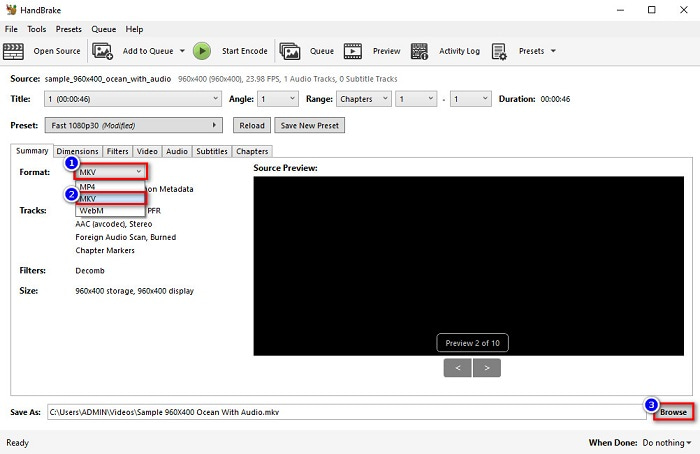 Semak imbas Format Output