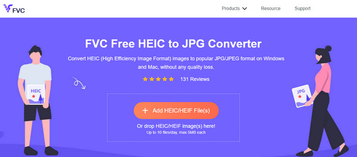 HEIC 轉換器的 FVC