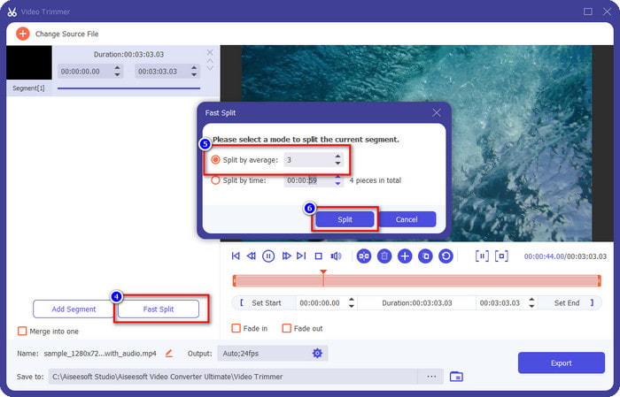 Split Video to Segment