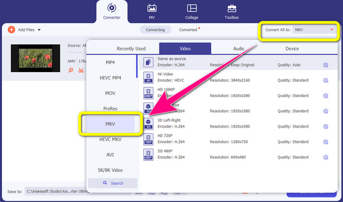 تبدیل به تمام MKV