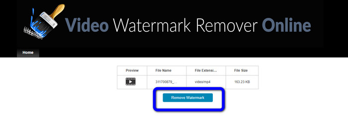 वॉटरमार्क हटाएं पर क्लिक करें