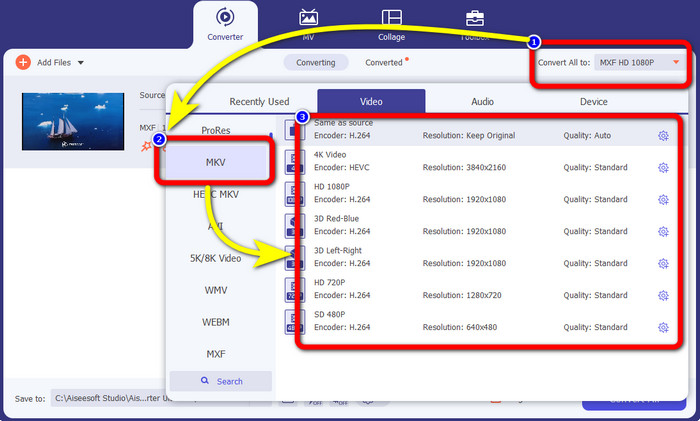 Converter para todas as opções