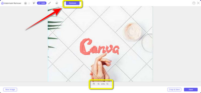 Lasso Remove Canva Watermarks