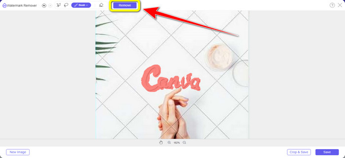 ลบภาพลายน้ำ Canva