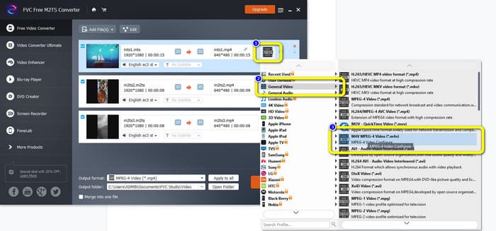 M4V come formato di file desiderato