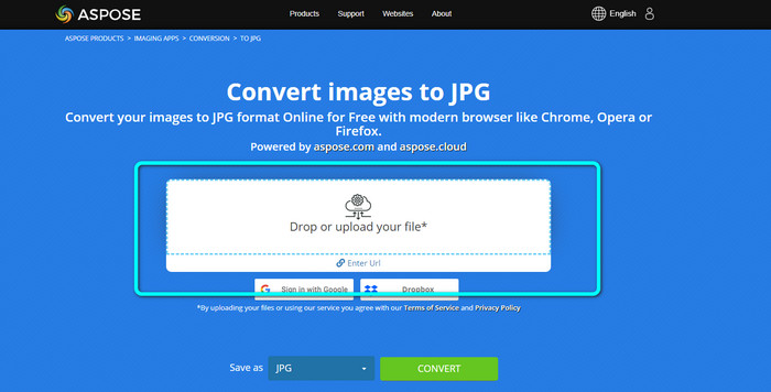 Aspose Image Converter ออนไลน์