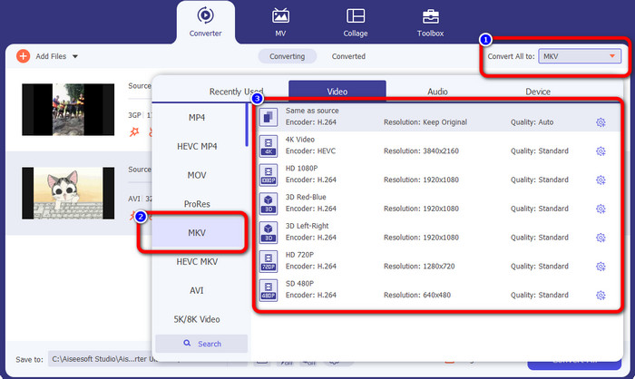 Converter todos os vídeos 3GP