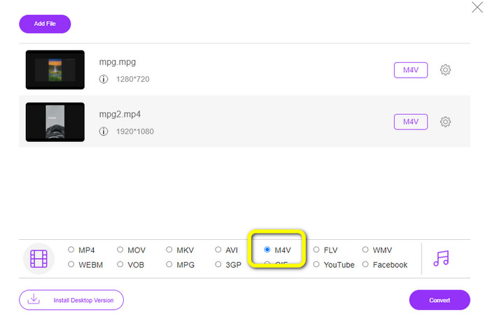 Od MPG po M4V