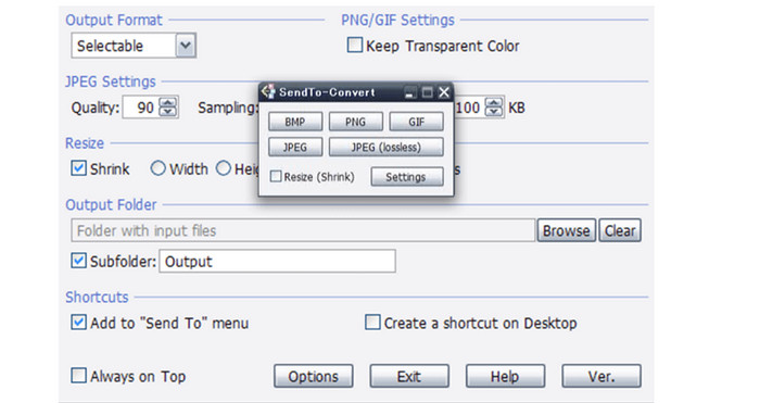 SendTo Image Converter offline