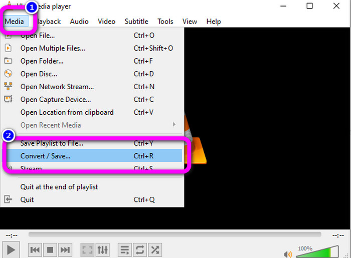 VLC Media XVid Convert