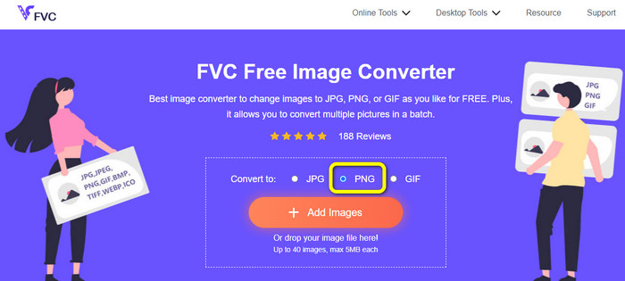 Convertir PNG Convertir a