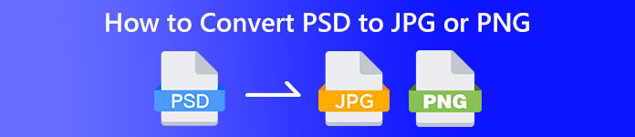 Converteer PSD naar JPG PNG