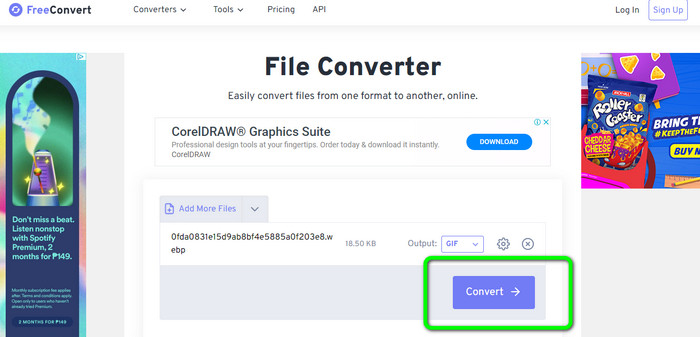 Gratis Converteer WEBP GIF