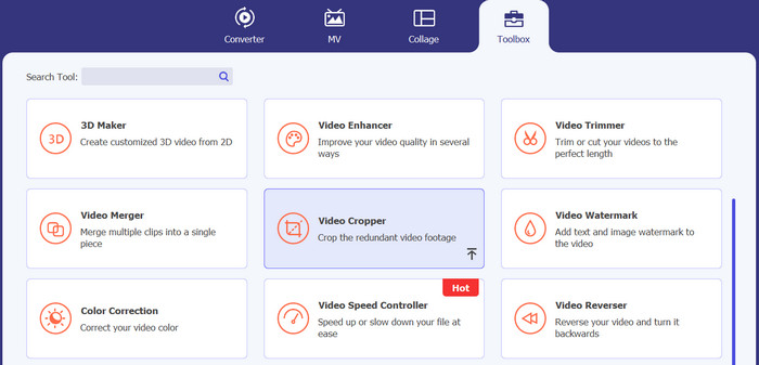 Selectați Video Cropper