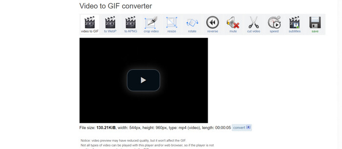 Convertisseur GIF EZGIF