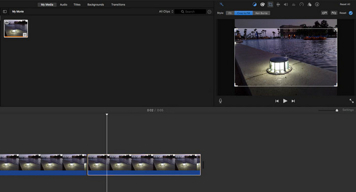 iMovie Cắt video