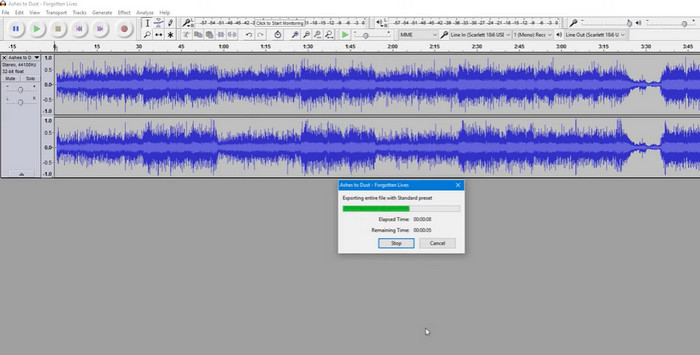 Audacity pretvorba