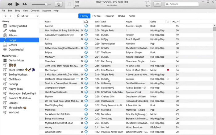 Conversione iTunes