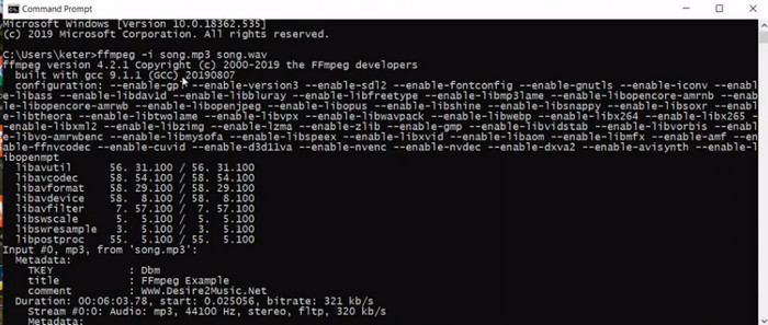 FFMPEG pretvorba