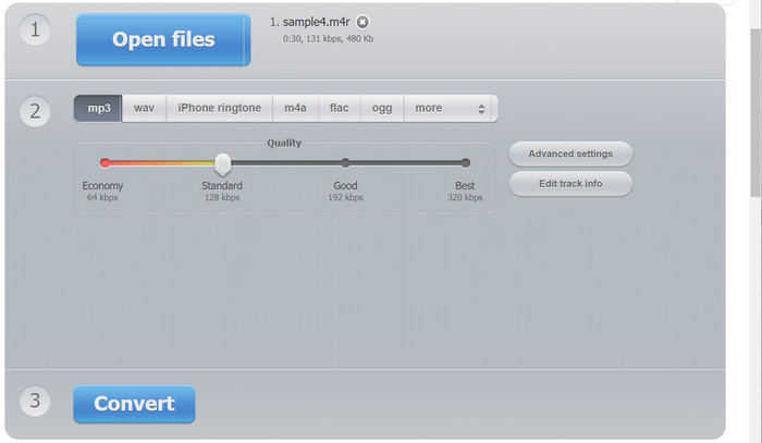 Convertidor de audio en línea