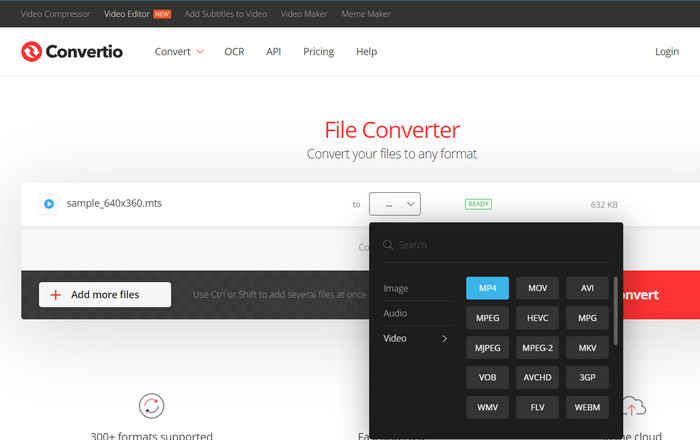 Convertio-interface