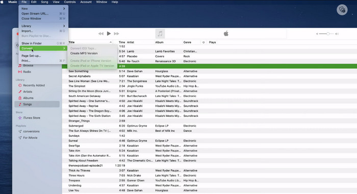 การแปลง iTunes