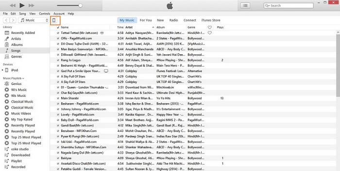 Giao diện iTunes