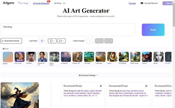 Interface Artguru