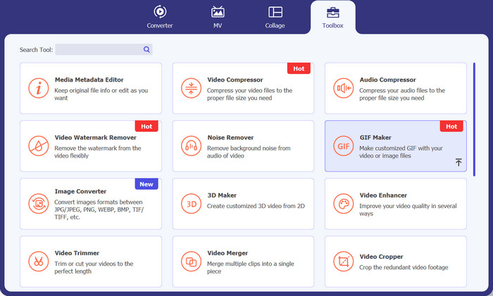 Velg GIF Maker Option