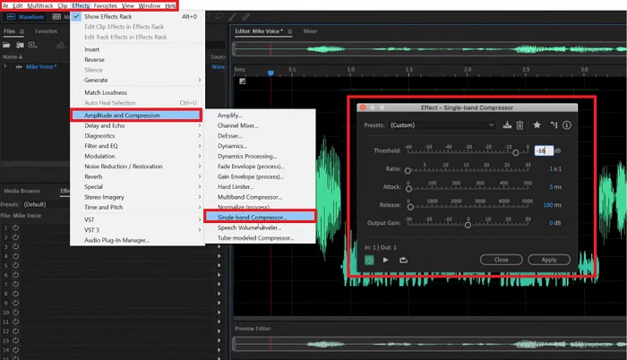 Compresseur audio Adobe