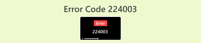 Código de error 224003